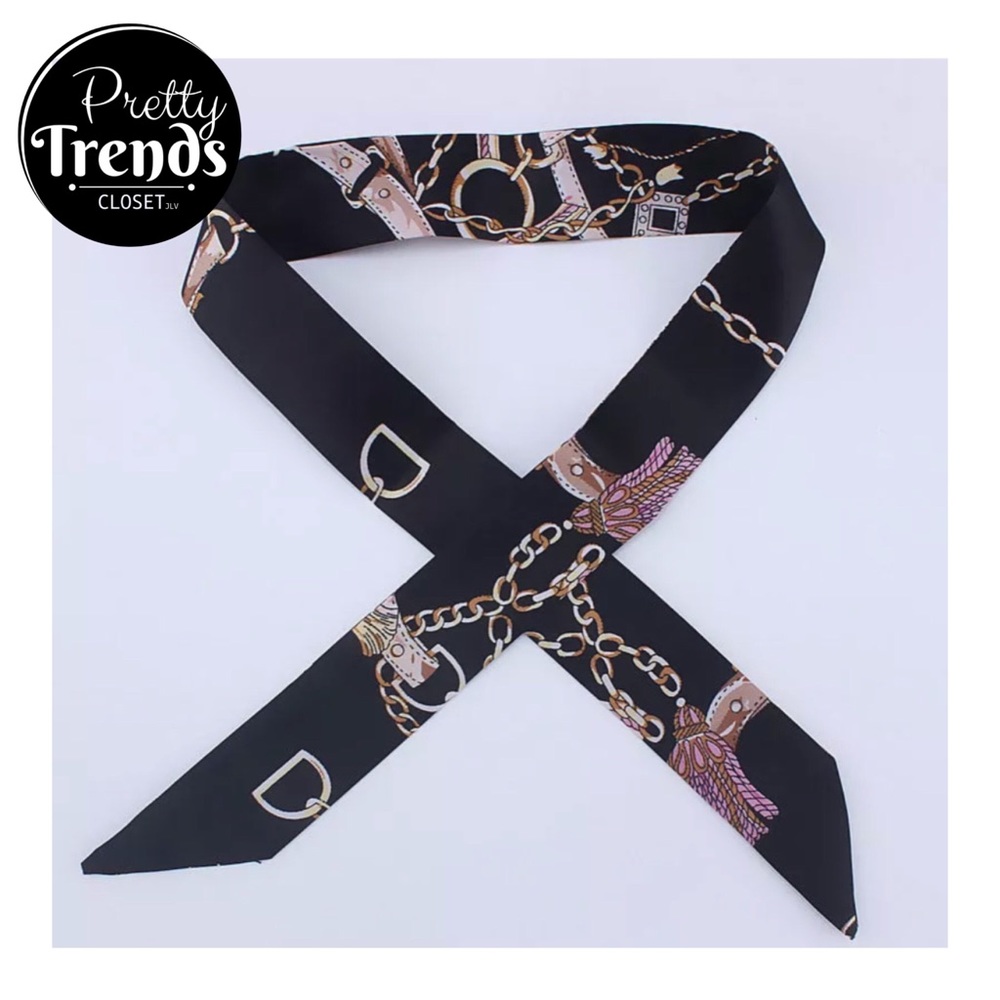 Pair of Silk Skinny Bandana